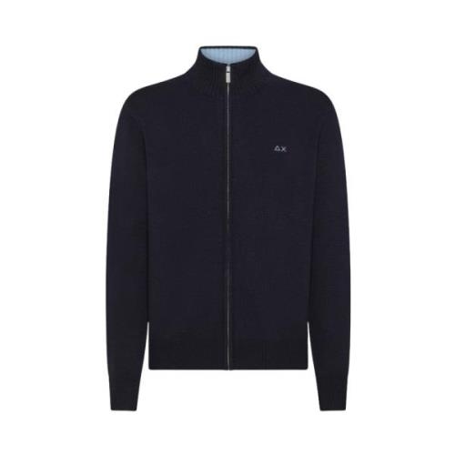 Solid Warm Full Zip Sweater