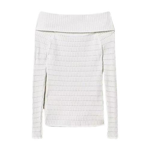 Geometrisk Sweater Ivory