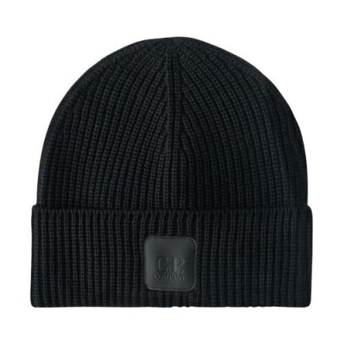 Ekstra Fin Uld Ribstrikket Beanie Hat