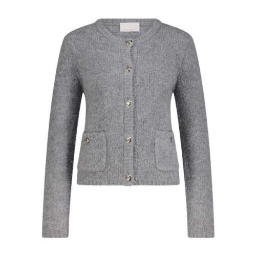 Tweed Cardigan med Alpaka