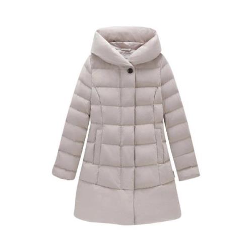 Quiltet Parka med Urban Touch Stof