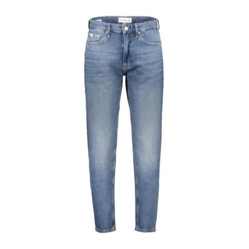 Taper Jeans med Vasket Effekt