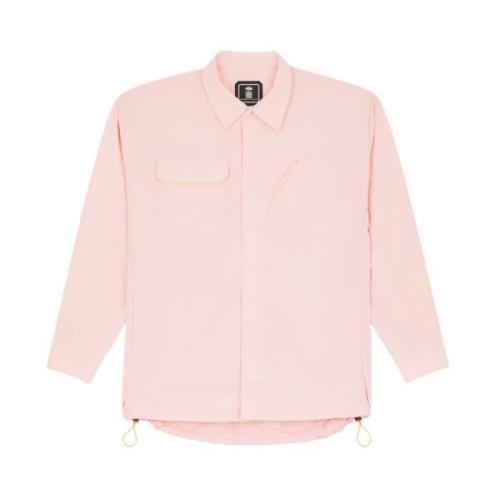 Oversized Casual Skjorte i Pink