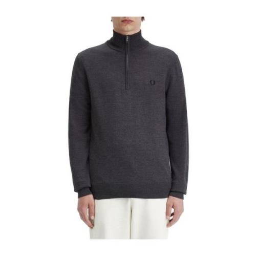 Klassisk Halv Zip Merino Uld Sweater