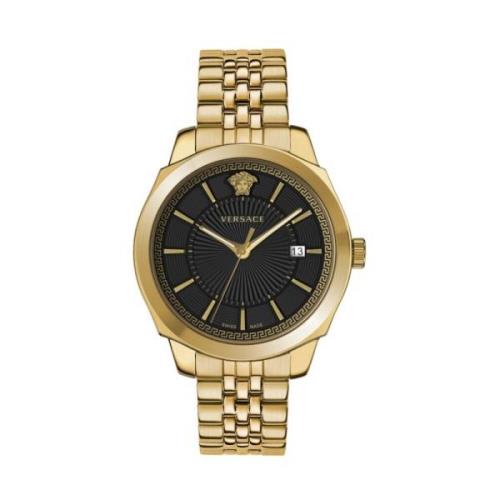 Herreur ICON CLASSIC guld, sort 42 mm VEV901723