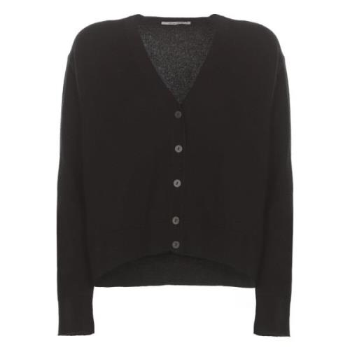 Sort Cashmere V-Hals Sweater