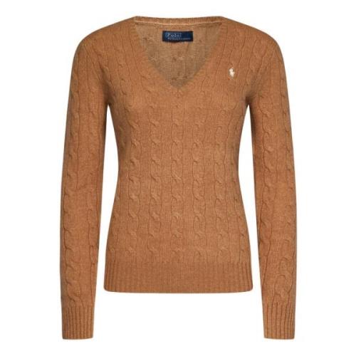 Luksuriøs Brun Cable-Knit Sweater til Kvinder