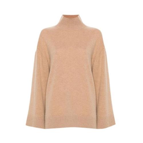 Kashmirblanding Turtleneck Sweater Kamel