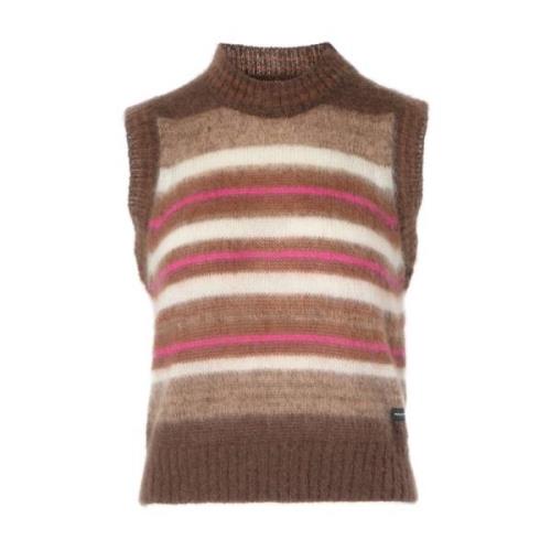 Brun Kvinders Sweater Stilfuldt Design