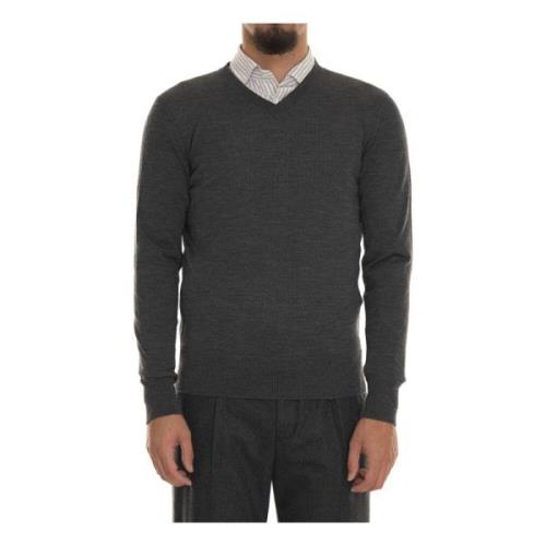 Merino Uld V-Hals Pullover