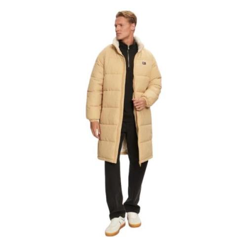 Beige Puffer Coat med Polstring