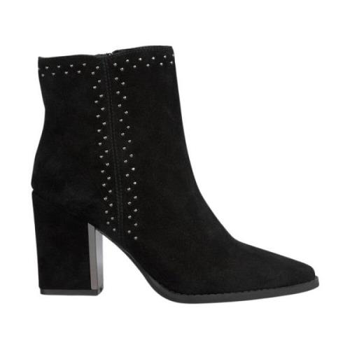 Side zip studded bootie