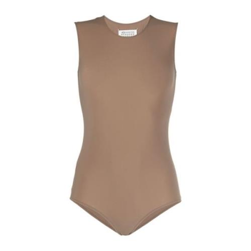 Beige Tank Bodysuit