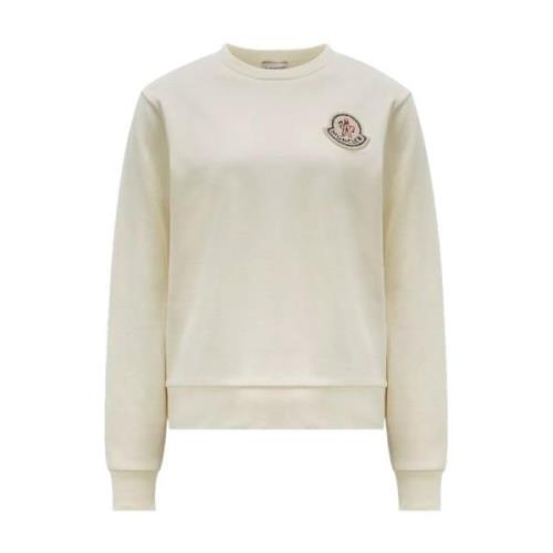 Hvid Logo Patch Sweatshirt Casual Klassiker