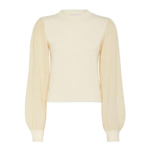 Mohair Puff Sleeve Uld Sweater