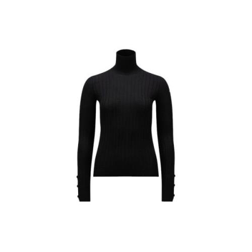 Luksuriøs Uld Cashmere Polo Hals Jumper