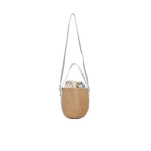 Beige Halm Spandtaske