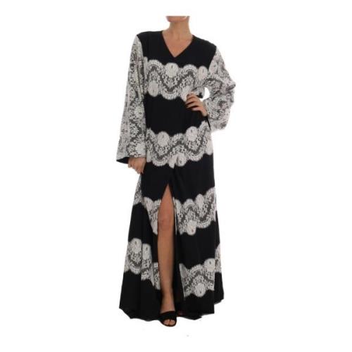 Blomstret Lace Kaftan Kjole