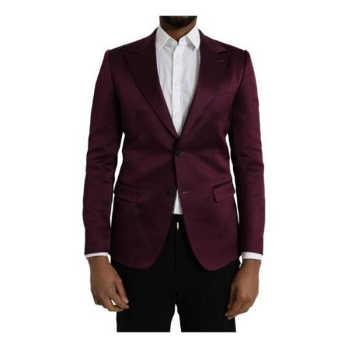 Maroon Silke Blazer Coat Slim Fit