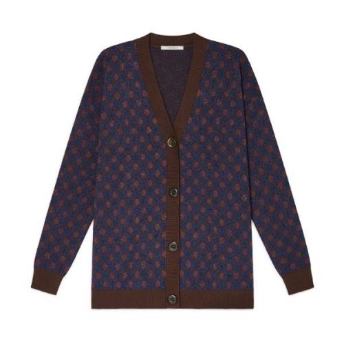 LUCKY POIS JACQUARD CARDIGAN