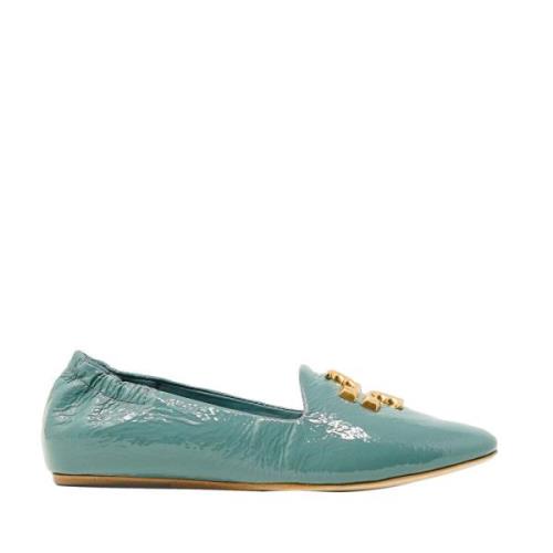 Lysblå Patentlæder Ballerina Flats