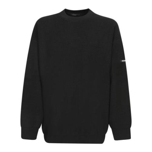 Sort Striktrøje Crewneck Sweater AW24