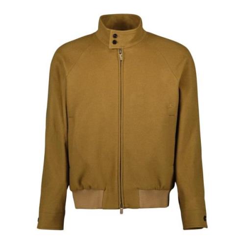 Brun Cashmere Bomberjakke