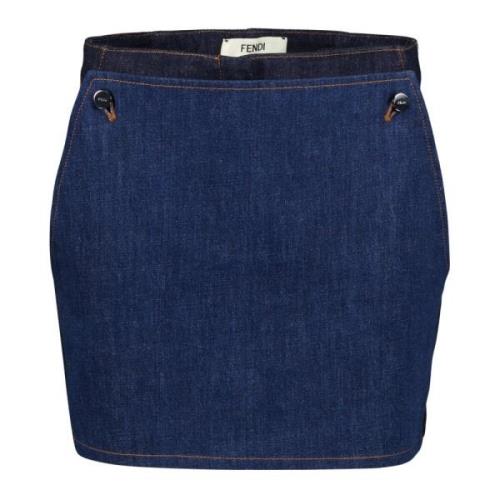 Farveblok Denim Shorts