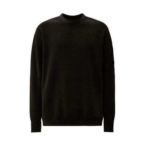 Chenille Crewneck Strik i Sort