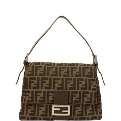 Pre-owned Stof fendi-tasker