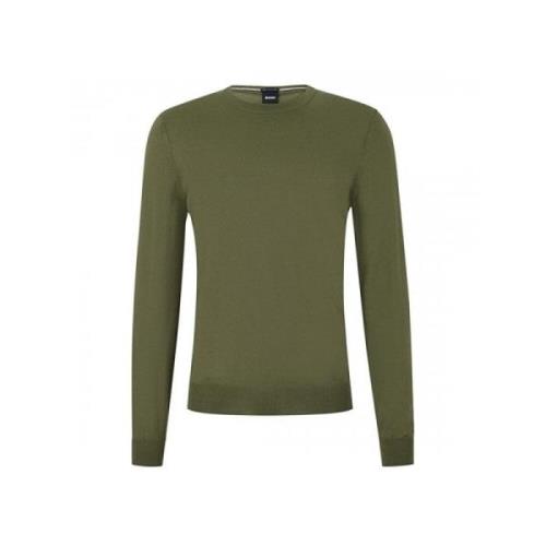 Grøn Uld Rundhals Sweater