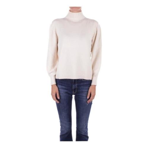 Creme Højhalset Sweater