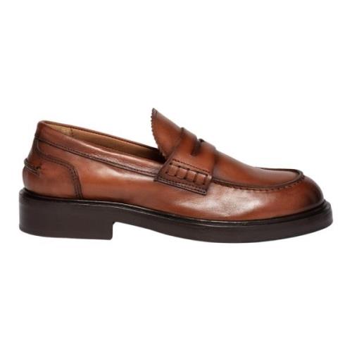 Brun Penny Loafer Triple Lædersål