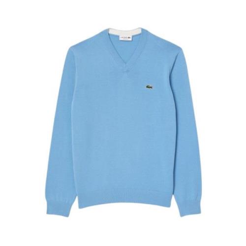 bomuld V-hals sweater