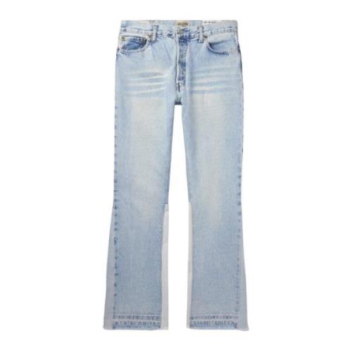 Indigo Stonewashed Flare Jeans