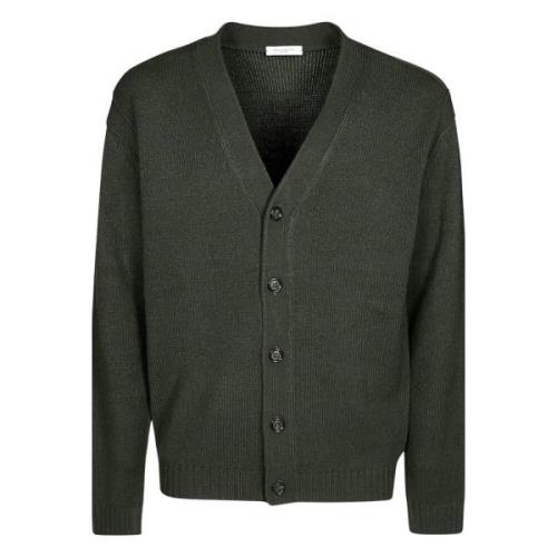 Grøn V-hals Cardigan Sweater