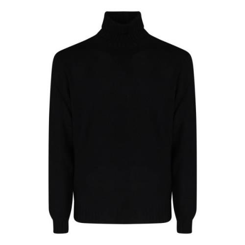 Højhalset uld og cashmere sweater