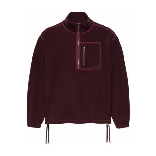 Rød Fleece Half Zip Sweater