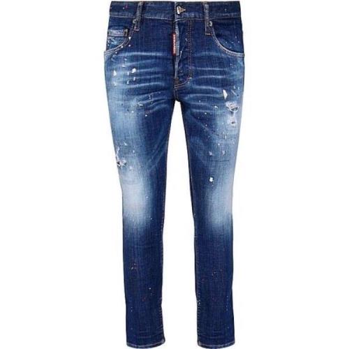 Klassiske Denim Jeans med Fem Lommer