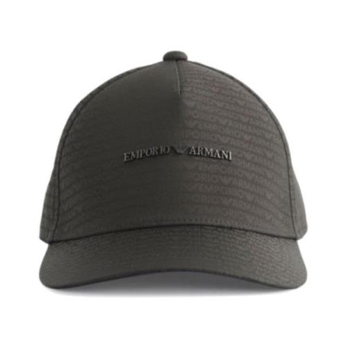 Grøn Nylon Baseball Cap med Logo