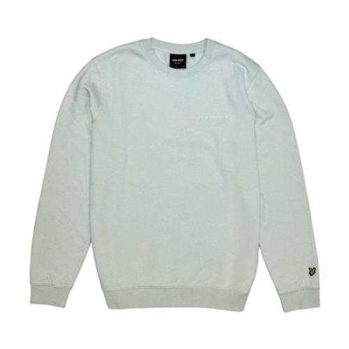 Broderet Crew Neck Sweatshirt Grøn