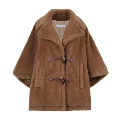 Kamelbrun Teddy Fabric Cape