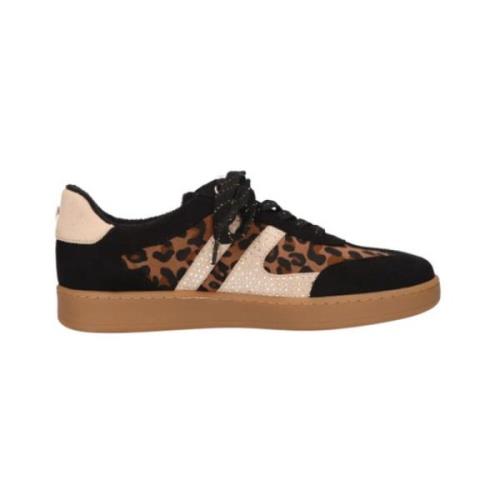 Leopard Sneaker med Gyldne Detaljer