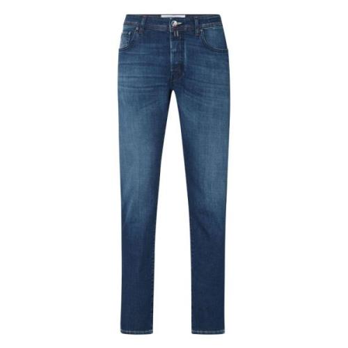 Slim Fit Denim Jeans Paris Label