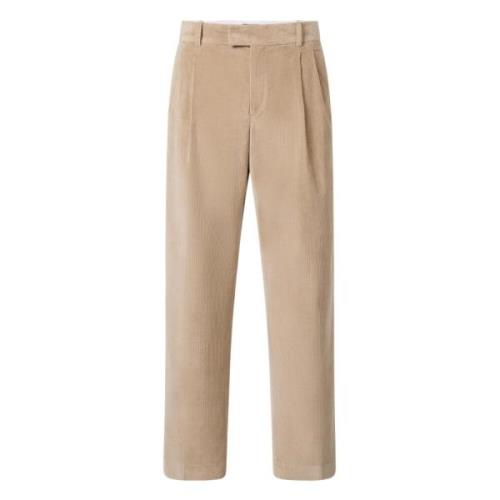 Corduroy Golf Style Bukser Beige