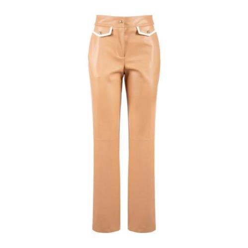 Straight Leg Faux Leather Pants