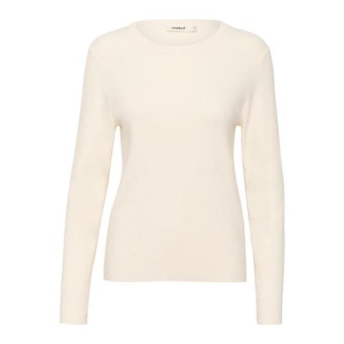 Basis Pullover Strik Whisper White