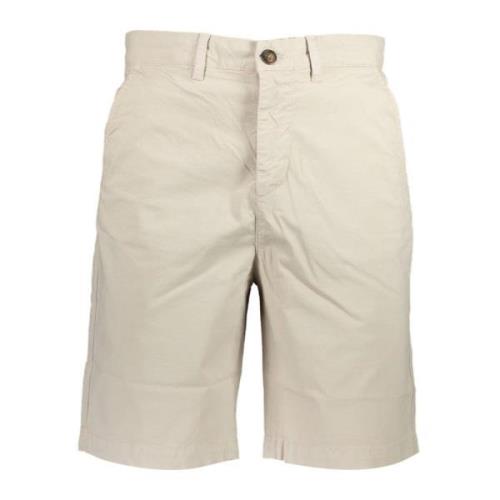 Beige Bermuda Shorts med Logo