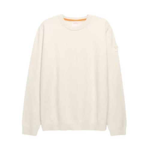 Beige Strik Rund Hals Sweater