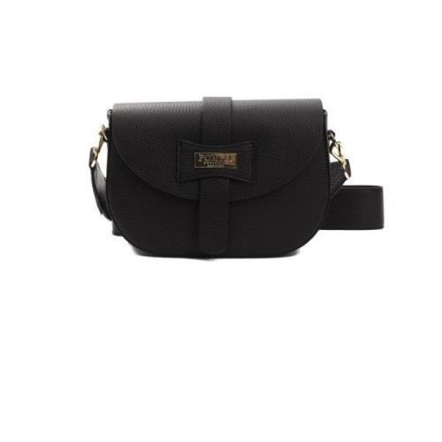 Læder Crossbody Taske med Logo Foring